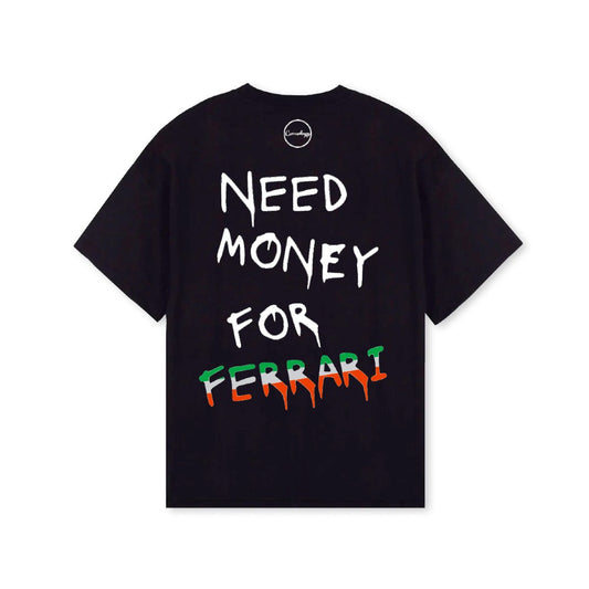 Need Money for Ferrari Oversized T-Shirt - Black